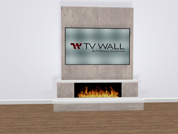 TV WALL FLAME